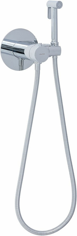 Гигиенический душ со смесителем Allen Brau Thermo rund 5.60001-00 с термостатом Хром латунь на стену