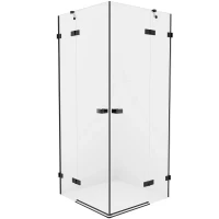 Душевой уголок New Trendy Avexa Black 100x110 EXK-1841 профиль Черный стекло прозрачное