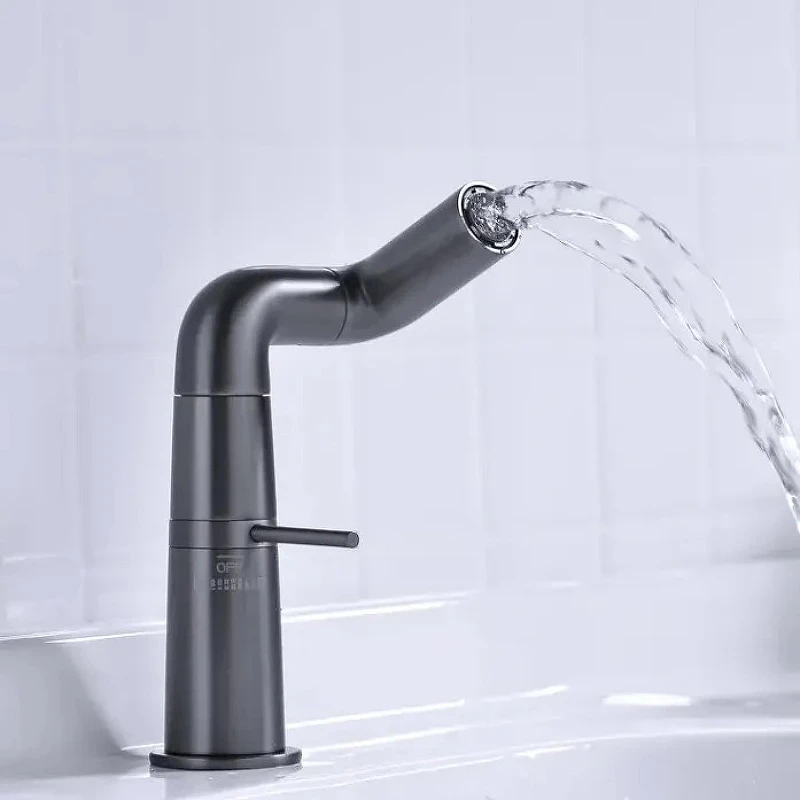 Смеситель для раковины Haiba HB10813-3 Пепельный латунь