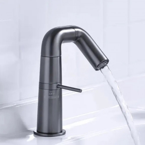 Смеситель для раковины Haiba HB10813-3 Пепельный латунь