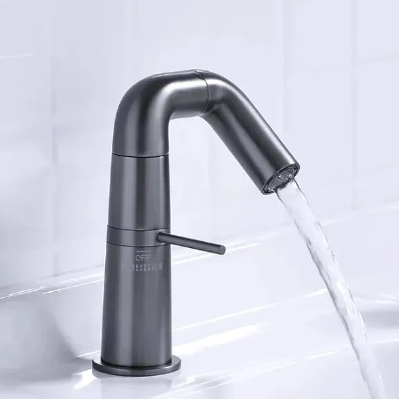 Смеситель для раковины Haiba HB10813-3 Пепельный латунь