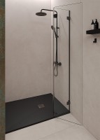 Душевой поддон из искусственного камня Starohome Solid 120х90 1237432 Black Matt