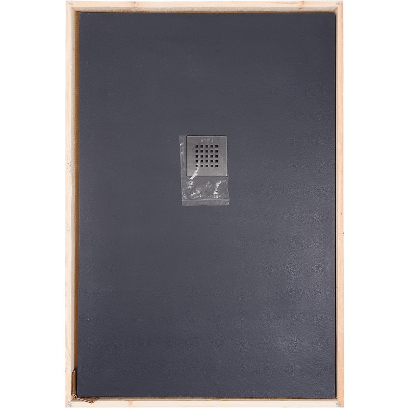 Душевой поддон из искусственного камня Starohome Solid 120х90 1237432 Black Matt