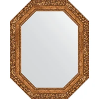 Зеркало Evoform Octagon 60x75 BY 7146 в багетной раме - Виньетка бронзовая 85 мм стекло