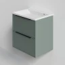 Тумба под раковину La Fenice Simpla Twin 100 FNC-01-SIM-G-100-2 подвесная Серо-зеленая