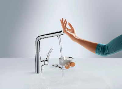 Смеситель для кухни Hansgrohe Metris 14821000 Хром латунь