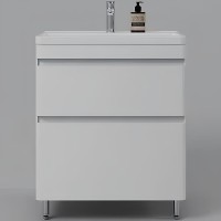 Тумба под раковину Style Line Атлантика 70 Люкс Plus СС-00002342 Белая матовая антискрейтч МДФ / ЛДСП