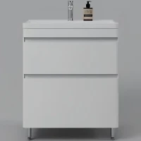 Тумба под раковину Style Line Атлантика 70 Люкс Plus СС-00002342 Белая матовая антискрейтч МДФ / ЛДСП