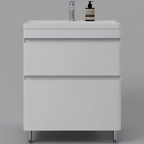 Тумба под раковину Style Line Атлантика 70 Люкс Plus СС-00002342 Белая матовая антискрейтч МДФ / ЛДСП