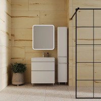 Тумба под раковину Style Line Атлантика 70 Люкс Plus СС-00002342 Белая матовая антискрейтч МДФ / ЛДСП