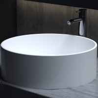 Раковина-чаша Salini Armonia 45 202 130112G Белая глянцевая искусственный камень (литьевой мрамор) накладная