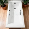 Ванна из искусственного камня Delice Diapason 175х70 DLR330063RB-M цвет Белый матовый с черными ручками