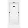 Ванна из искусственного камня Delice Diapason 175х70 DLR330063RB-M цвет Белый матовый с черными ручками