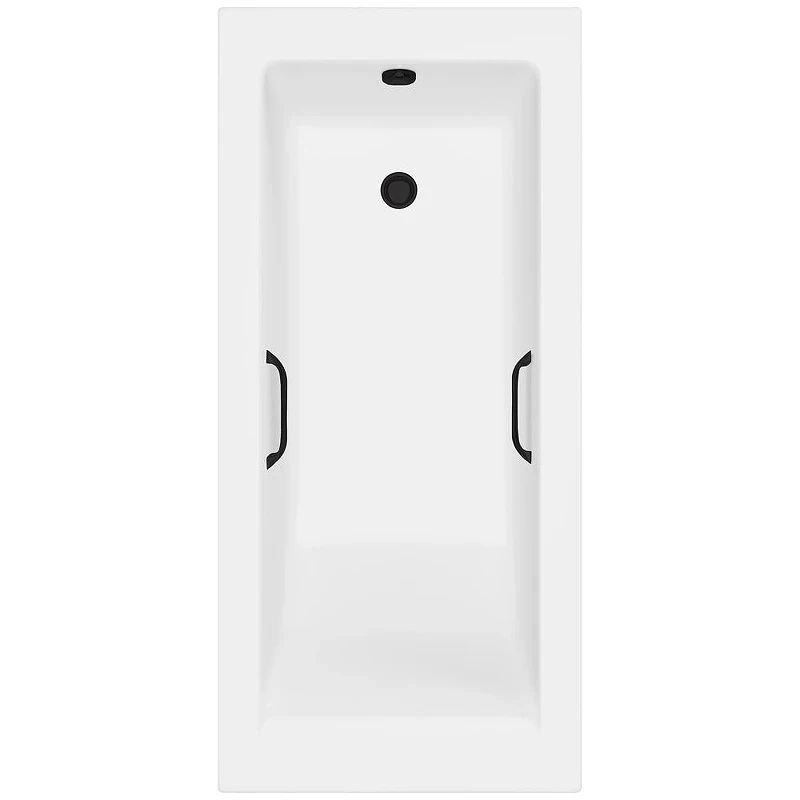 Ванна из искусственного камня Delice Diapason 175х70 DLR330063RB-M цвет Белый матовый с черными ручками