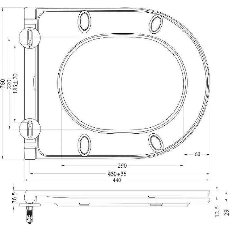Сиденье для унитаза BelBagno BB870SC Белое с микролифтом