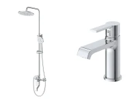 Комплект смесителей BelBagno Аврора (Aurora) AURORA-VSCM/LVM-CRM цвет Хром