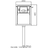 Комплект унитаза SantiLine SL-5021 со смывным бачком SL-02 с клавишей смыва Хром фаянс приставной