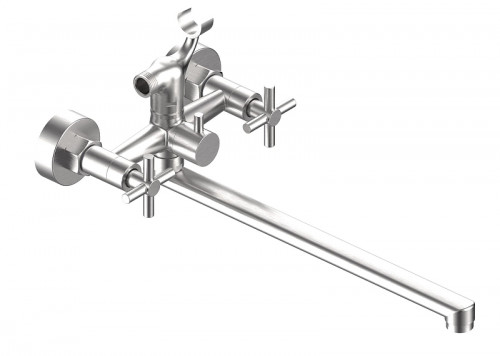 Смеситель для ванны ESKO Astana AA31 универсальный цвет Нержавеющая сталь