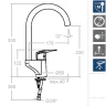 Смеситель для кухни Ramonsoler New Fly 572601 Хром