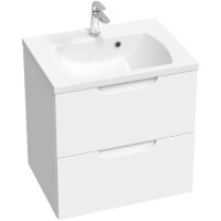 Раковина Ravak Classic II 60 XJX01160003 Белая искусственный камень (литьевой мрамор) подвесная, полувстраиваемая