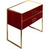 Тумба под раковину Boheme Armadi Art Monaco 100 867-100-RG Бордо глянец Золото МДФ / ЛДСП