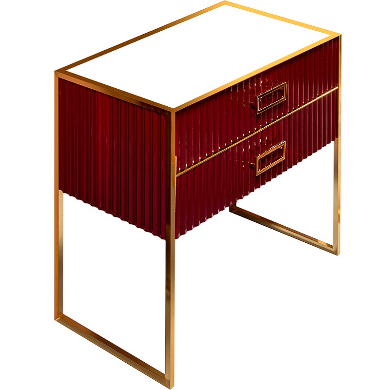 Тумба под раковину Boheme Armadi Art Monaco 100 867-100-RG Бордо глянец Золото МДФ / ЛДСП