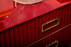 Тумба под раковину Boheme Armadi Art Monaco 100 867-100-RG Бордо глянец Золото МДФ / ЛДСП
