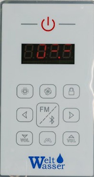 Душевая кабина WeltWasser WW500 Emmer 11055 110x110 10000003288 профиль Хром стекло прозрачное