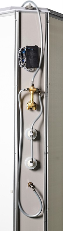Душевая кабина WeltWasser WW500 Emmer 11055 110x110 10000003288 профиль Хром стекло прозрачное