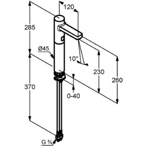 Смеситель для раковины Kludi Zenta 3810605 Хром латунь