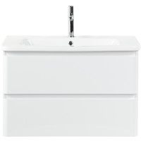 Тумба под раковину BelBagno 105 ALBANO-CER-1050-2C-SO-BL подвесная Bianco Lucido МДФ / ЛДСП