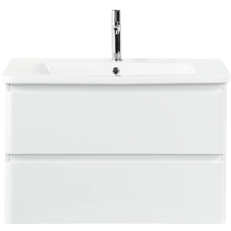 Тумба под раковину BelBagno 105 ALBANO-CER-1050-2C-SO-BL подвесная Bianco Lucido МДФ / ЛДСП