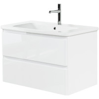 Тумба под раковину BelBagno 105 ALBANO-CER-1050-2C-SO-BL подвесная Bianco Lucido МДФ / ЛДСП
