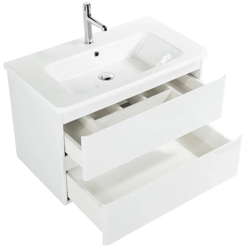 Тумба под раковину BelBagno 105 ALBANO-CER-1050-2C-SO-BL подвесная Bianco Lucido МДФ / ЛДСП