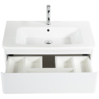 Тумба под раковину BelBagno 105 ALBANO-CER-1050-2C-SO-BL подвесная Bianco Lucido МДФ / ЛДСП