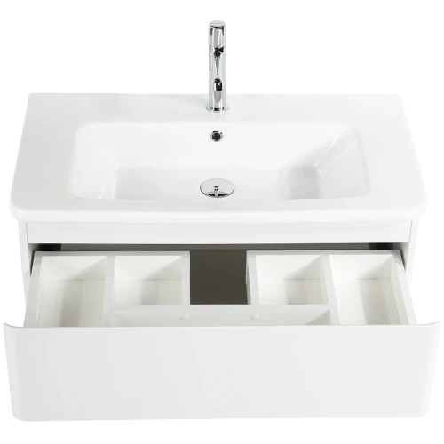 Тумба под раковину BelBagno 105 ALBANO-CER-1050-2C-SO-BL подвесная Bianco Lucido МДФ / ЛДСП