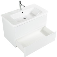 Тумба под раковину BelBagno 105 ALBANO-CER-1050-2C-SO-BL подвесная Bianco Lucido МДФ / ЛДСП