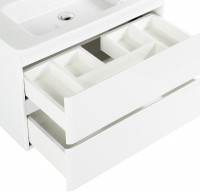 Тумба под раковину BelBagno 105 ALBANO-CER-1050-2C-SO-BL подвесная Bianco Lucido МДФ / ЛДСП