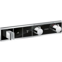 Смеситель для душа Hansgrohe RainSelect 15355600 с термостатом Черный Хром латунь встраиваемый