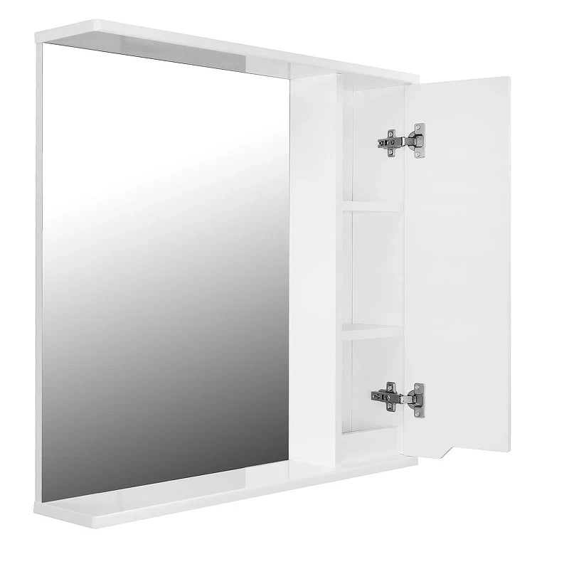 Зеркало со шкафом Loranto Палермо 70 R CS00090465 цвет Белый