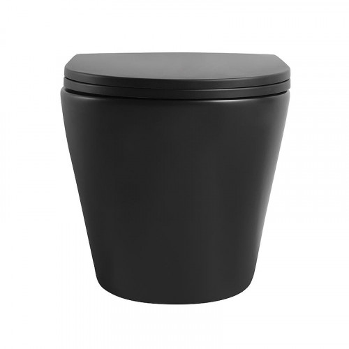 Унитаз Veconi Ando VAN-48TB подвесной цвет Черный матовый с сиденьем Микролифт