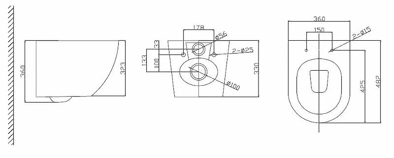 Комплект унитаза BelBagno Uno BB3105CHR/SC с инсталляцией Viega Prevista Dry 8524.14 792596 с сиденьем Микролифт и клавишей смыва Хром фаянс подвесной