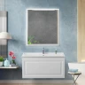 Зеркало Cezares Interni 80 CZR-SPC-INT-800-900-LED-TCH-WARM-BL с подсветкой Bianco Lucido с сенсорным выключателем и подогревом МДФ / ЛДСП, стекло