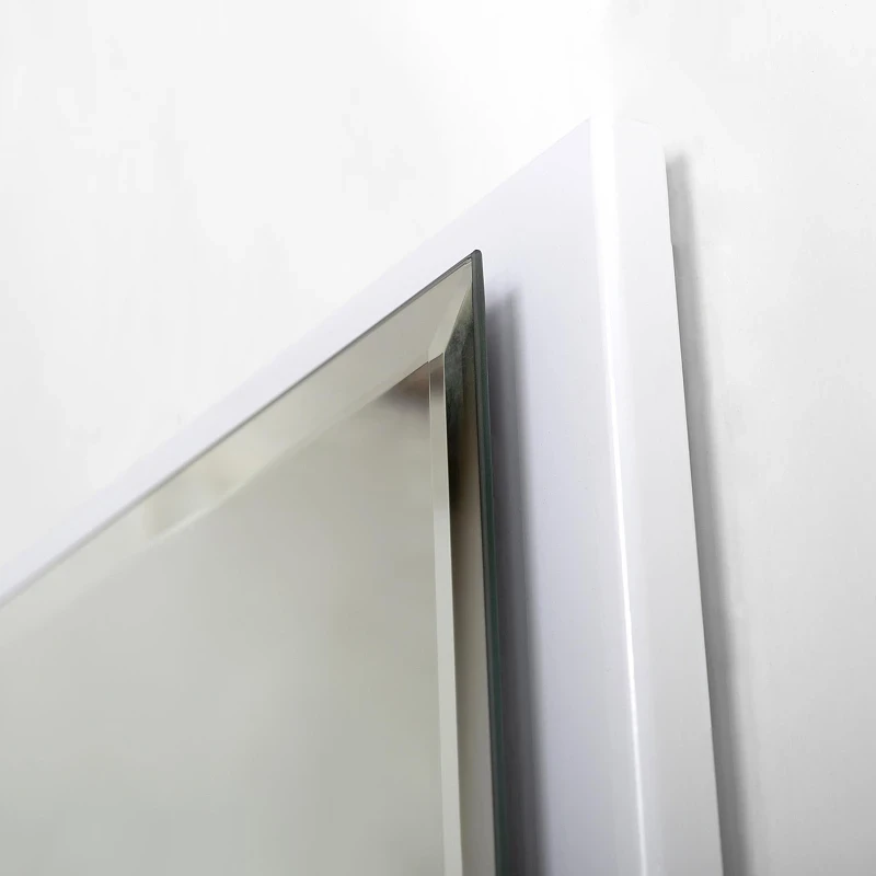 Зеркало Cezares Interni 80 CZR-SPC-INT-800-900-LED-TCH-WARM-BL с подсветкой Bianco Lucido с сенсорным выключателем и подогревом МДФ / ЛДСП, стекло