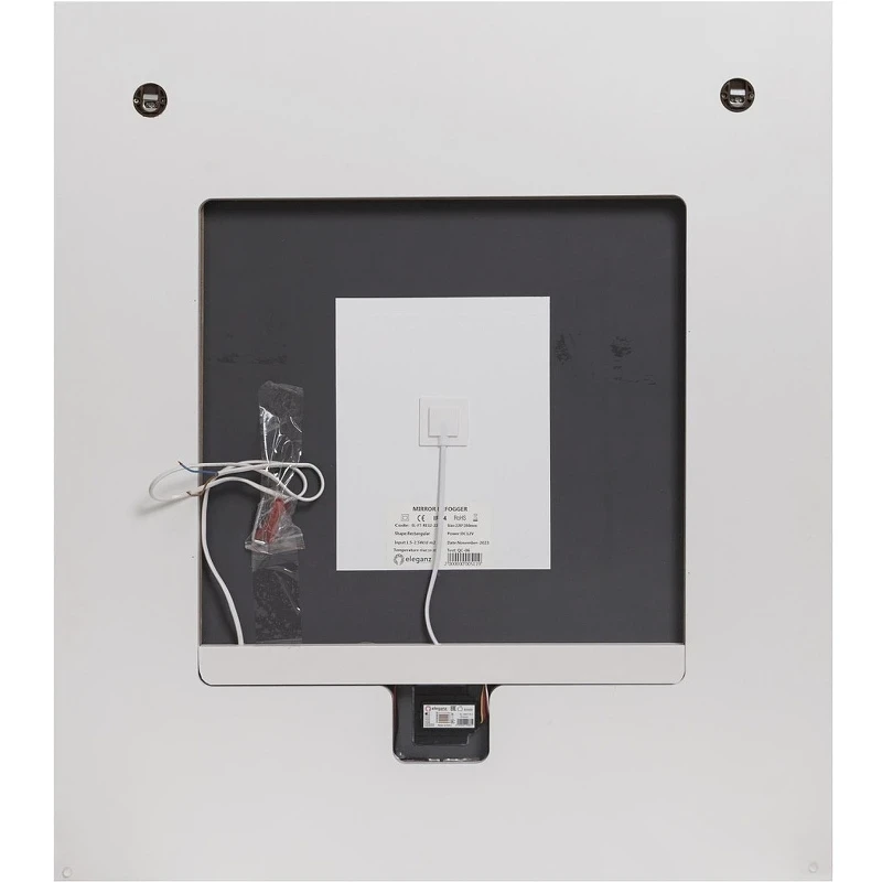 Зеркало Cezares Interni 80 CZR-SPC-INT-800-900-LED-TCH-WARM-BL с подсветкой Bianco Lucido с сенсорным выключателем и подогревом МДФ / ЛДСП, стекло