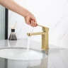 Смеситель для раковины Frap F1089-3 цвет Золотой сатин