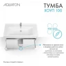 Тумба под раковину Aquaton Хоуп 100 1A287401HP2B0 подвесная Белая матовая МДФ / ЛДСП