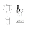Унитаз компакт Ideal Standard I.Life S T459601 без бачка и сиденья фаянс напольный