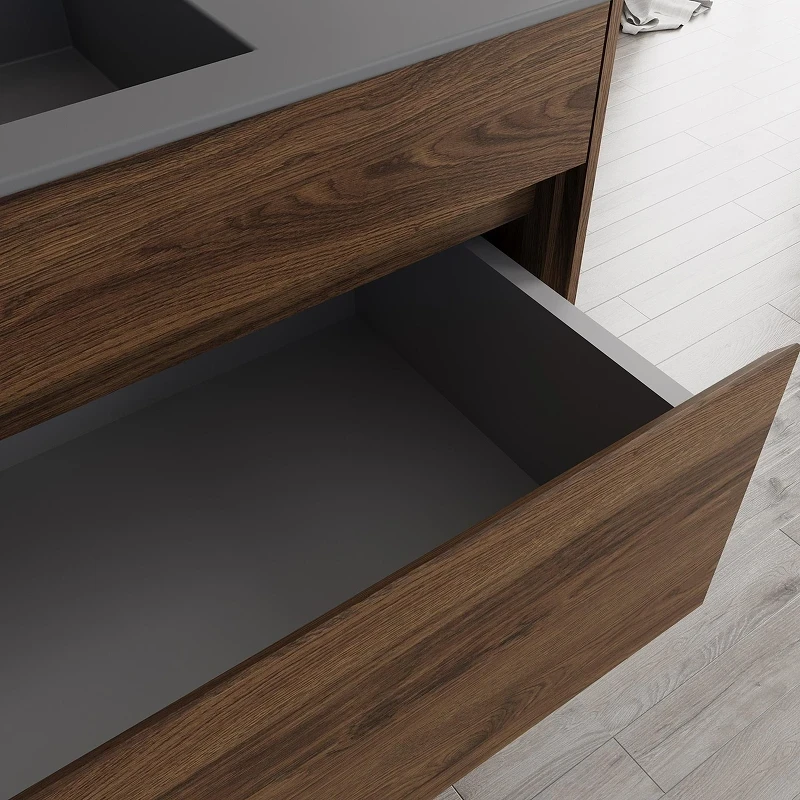 Тумба под раковину Vincea Chiara 100 VMC-2C100CO подвесная цвет C.Oak