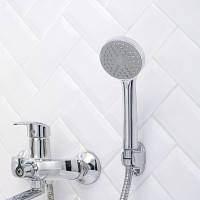 Смеситель для ванны Ростовская Мануфактура Сантехники SL85-006E универсальный Хром на стену